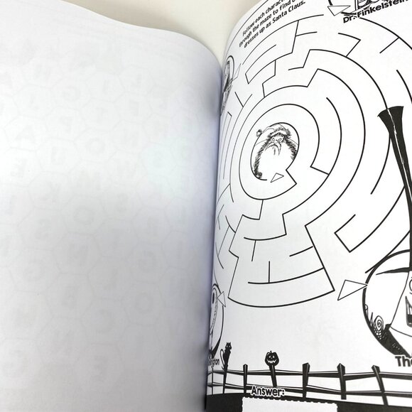 Disney's Nightmare Before Christmas Shaped Imagine Ink Book Color No Mess - Picture 8 of 9
